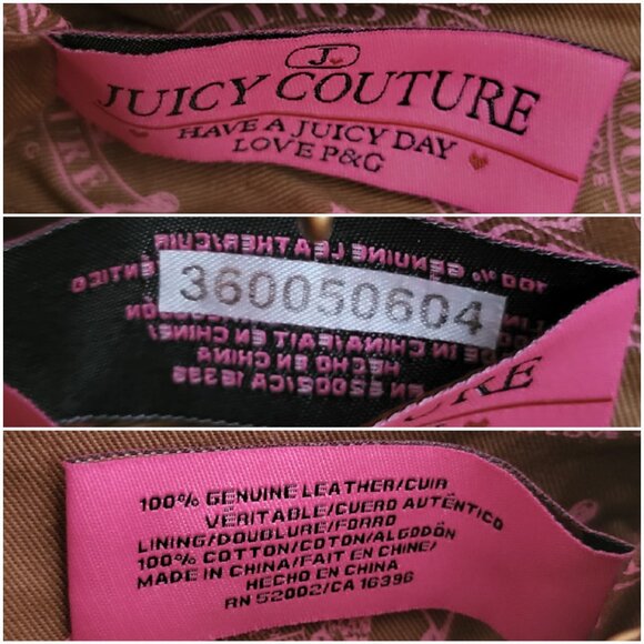 Juicy Couture Leather Ostrich Pattern Baguette Bag - Picture 14 of 14